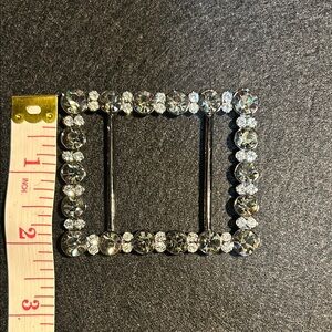 Sparkling Rhinestone Belt Buckle